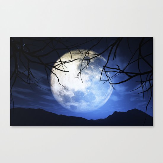 Full moon Canvas Print