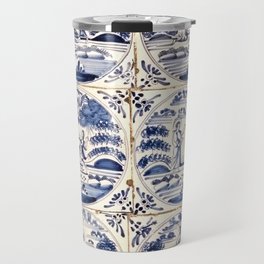 Dutch Delft Blue Tiles Travel Mug