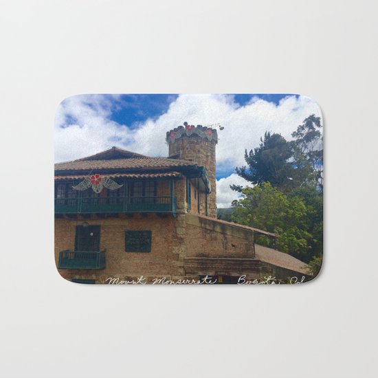 Mount Monserrate at Christmastime Maybe, Bogota, Colombia Bath Mat