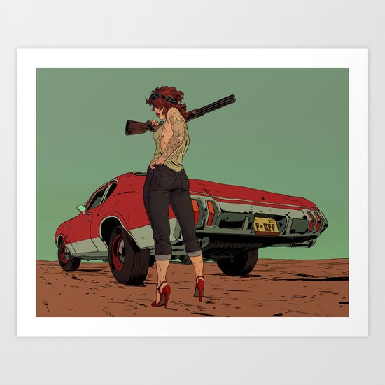 Hick Chic Art Print