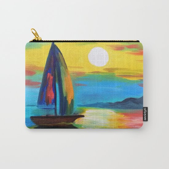 Sailboat at dawn Carry-All Pouch