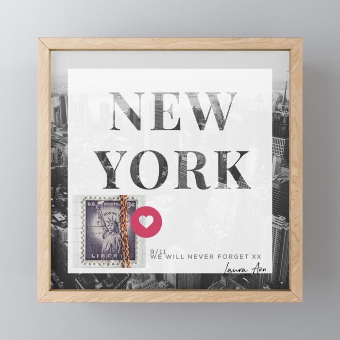 NYC remembrance  Framed Mini Art Print