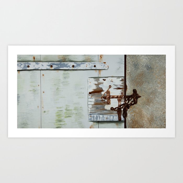 Old Barn Door Art Print By Blackabee Society6