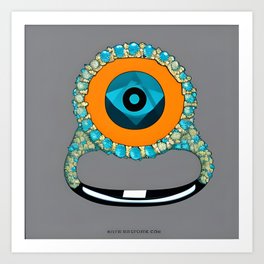 Evil Eye Ring Print Art Print