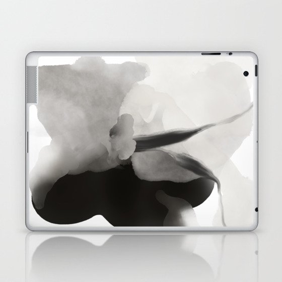 Delicate ink abstract butterfly Laptop & iPad Skin