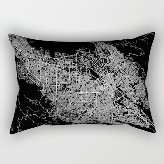 san jose map Rectangular Pillow