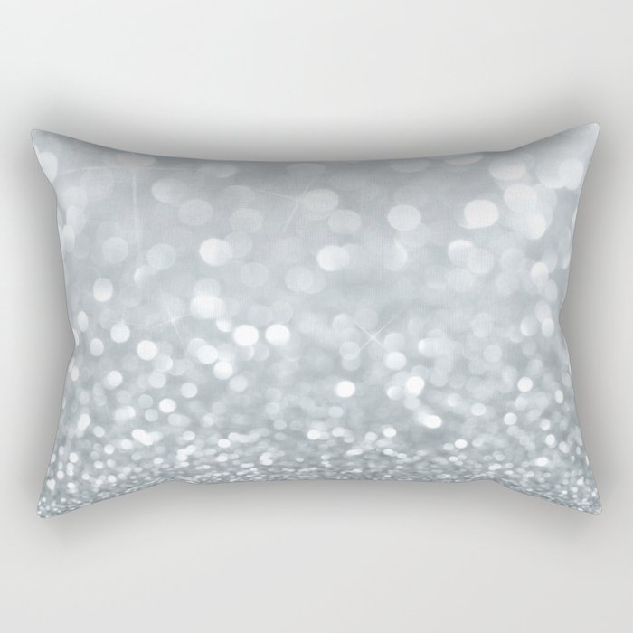 Silver glitter pillows discount
