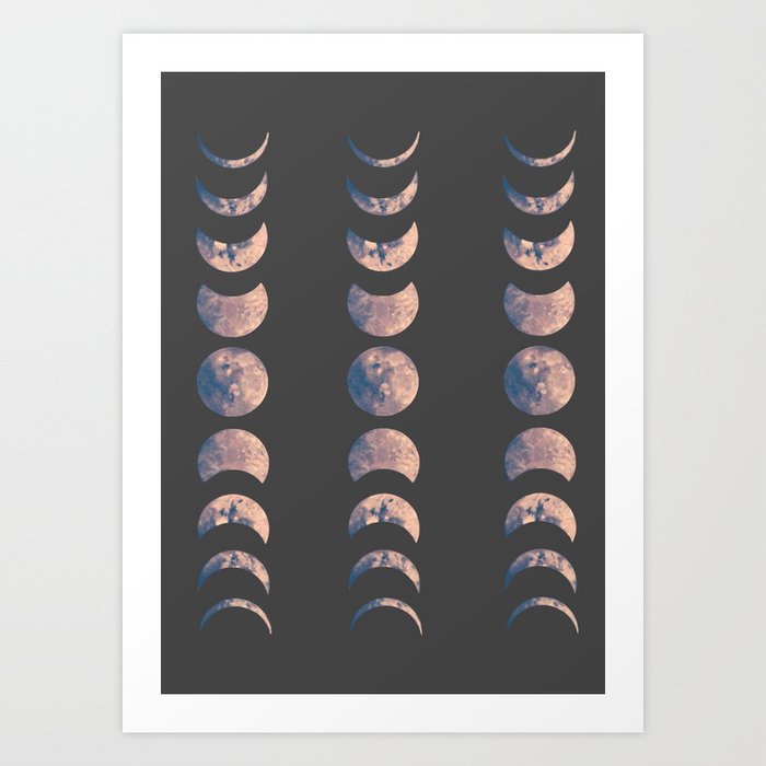 Moon Phases Kunstdrucke