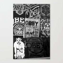 Obey our tribute Canvas Print
