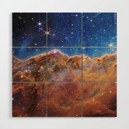 James Webb Nebula Wood Wall Art