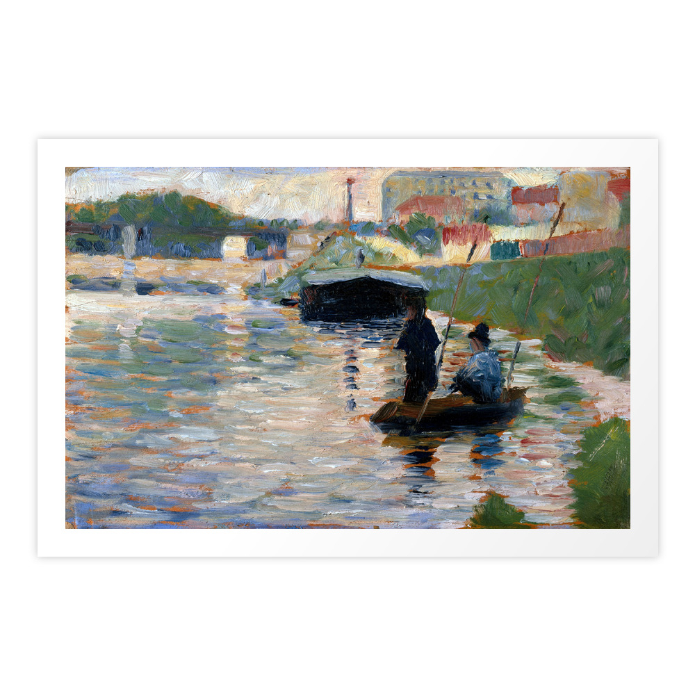 Georges Seurat View of the Seine Art Print by pdpress