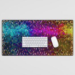 Glitter Rainbow Desk Mat