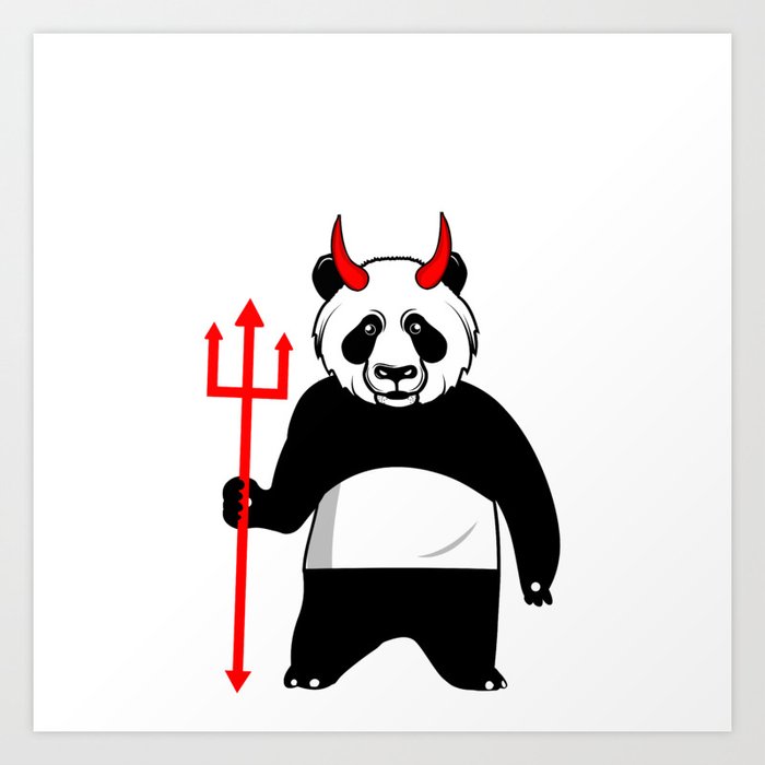 The devil is a panda. Art Print by eliasgarbe | Society6