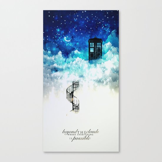 Beyond the clouds | Doctor Who Canvas Print