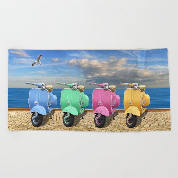 Bright colored deals beach towels