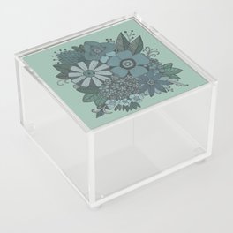 Hand drawn flower composition Acrylic Box