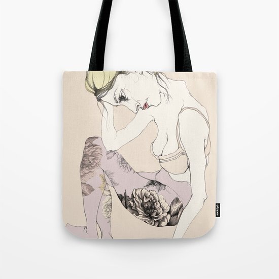 With stockings of flowers Tote Bag