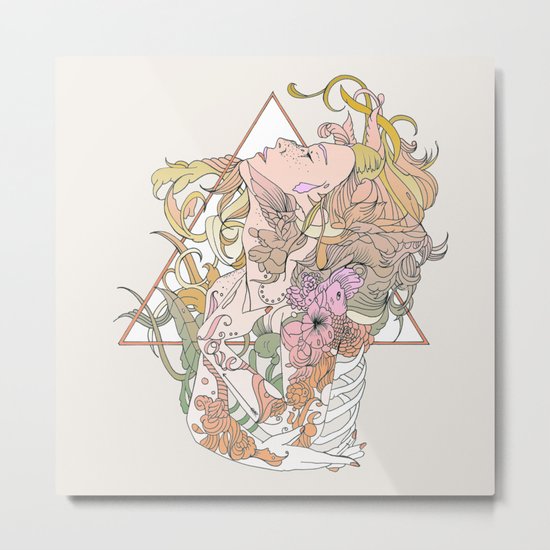 I N K Metal Print
