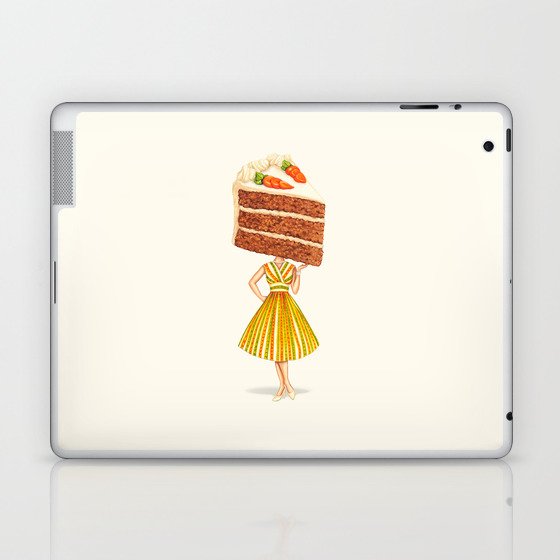 Cake Head Pin-Up: Carrot Cake Laptop & iPad Skin