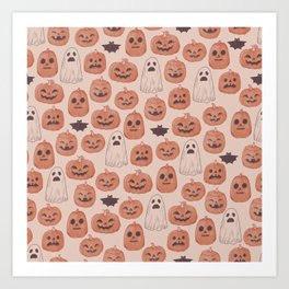 Spooky Pumpkin Patch Art Print