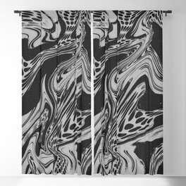 Flowing Marble Texture Blackout Curtain