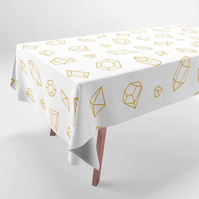 Mustard Gems Pattern Tablecloth