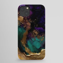 Wild Tropical Storm Marble Texture iPhone Case