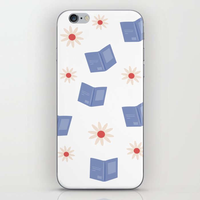 Books and Flowers, Spring Read iPhone Skin