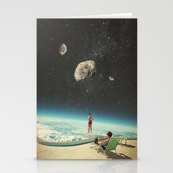 Summer with a Chance of Asteroids Stationery Cards