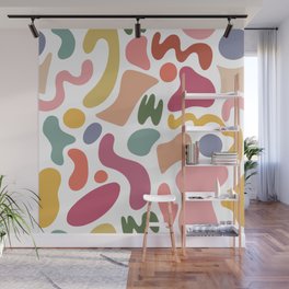 Squiggly Matisse Pattern Wall Mural