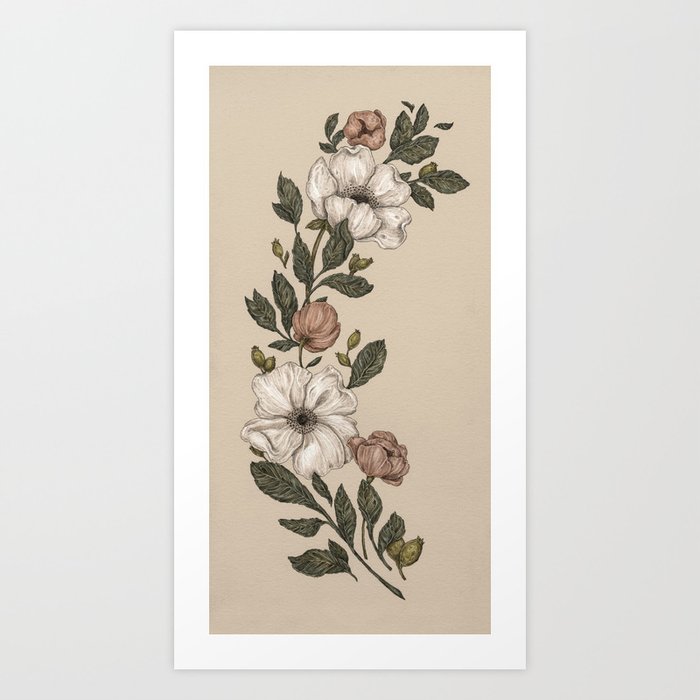 Floral Laurel Art Print