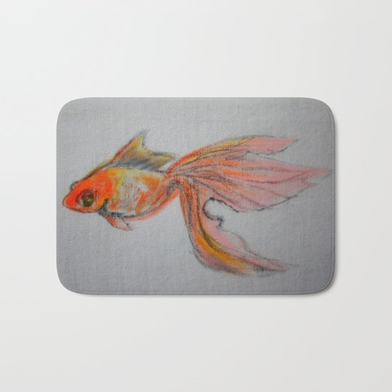 Goldfish Pond (close up #9) Bath Mat