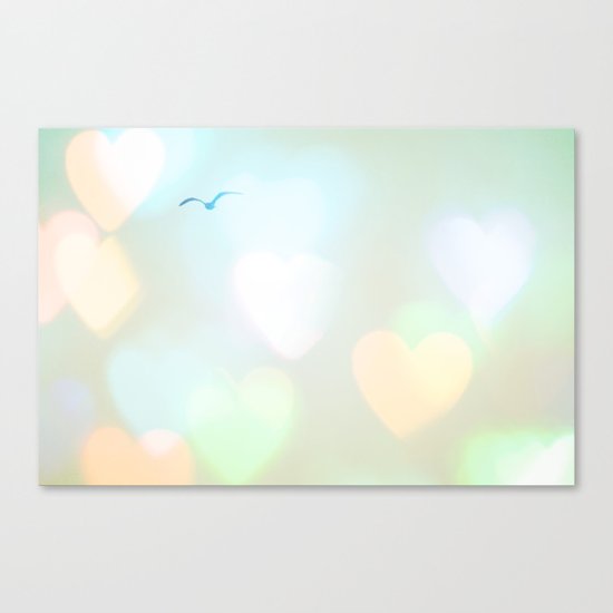 Sky Of Hearts Canvas Print