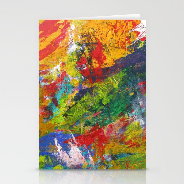 Sherwood Forest Abstract Acrylic Painting By Noora Elkoussy