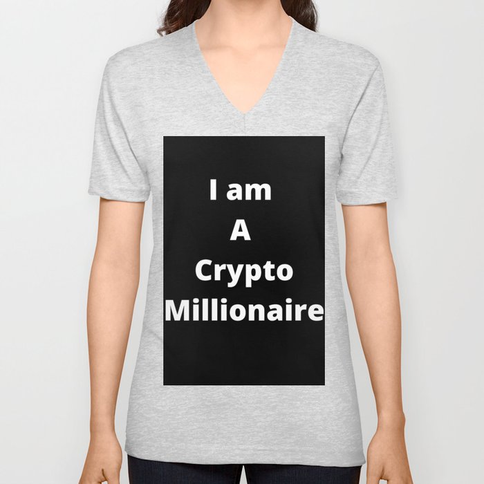 Crypto Millionaire V Neck T Shirt