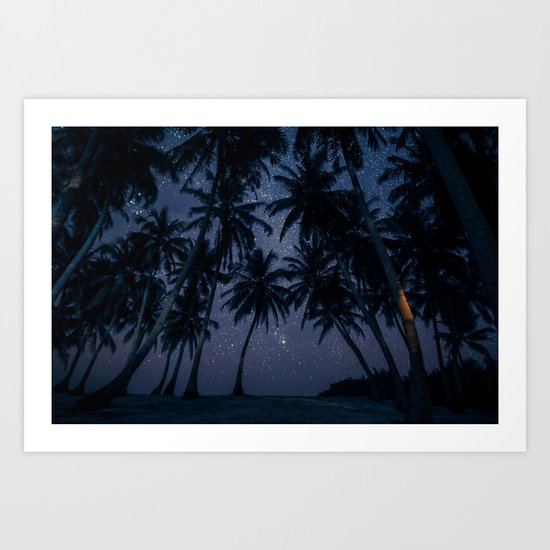 Find Me Under The Palms Art Print