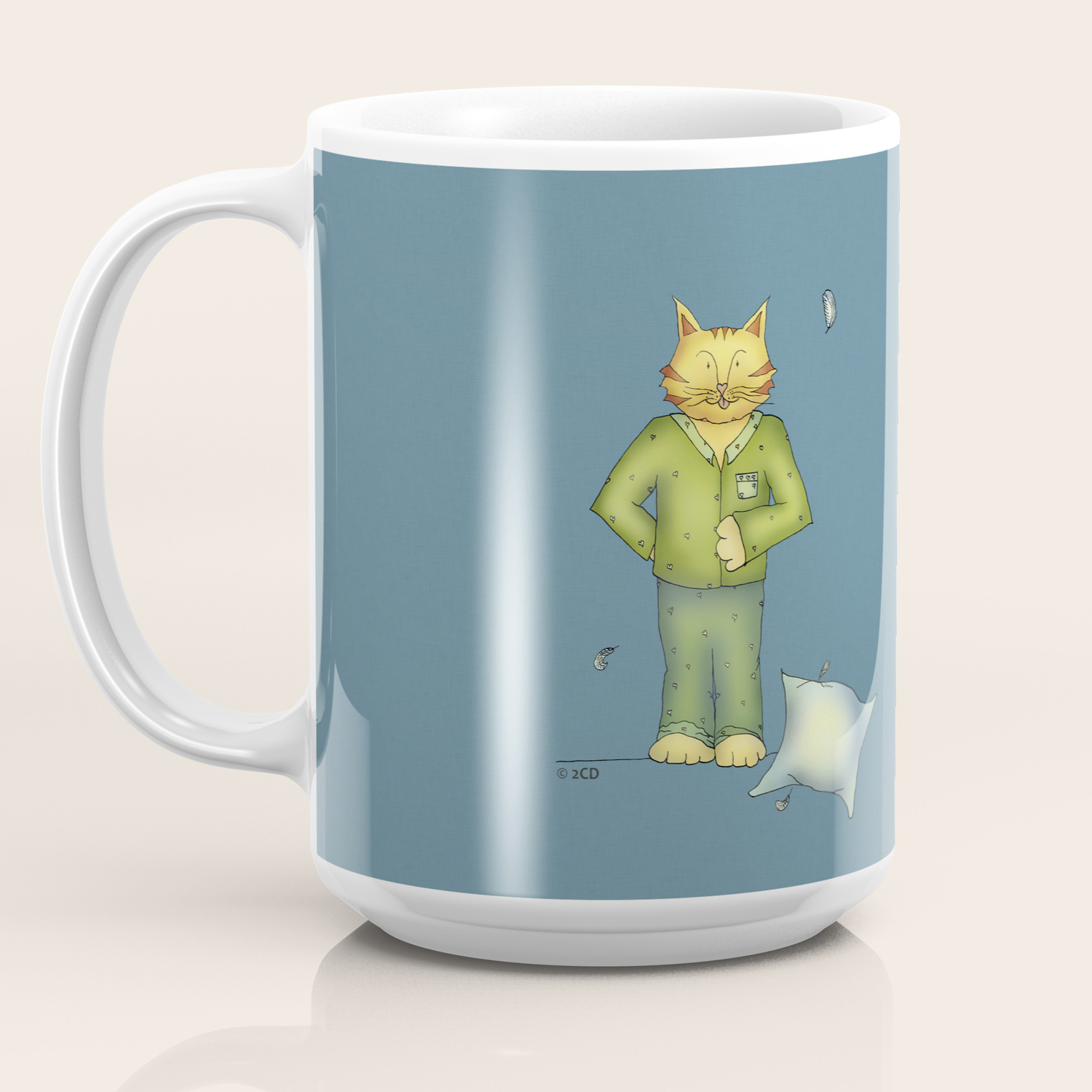 You Are The Cat S Pajamas Blue Coffee Mug By Twochicksdesign Society6