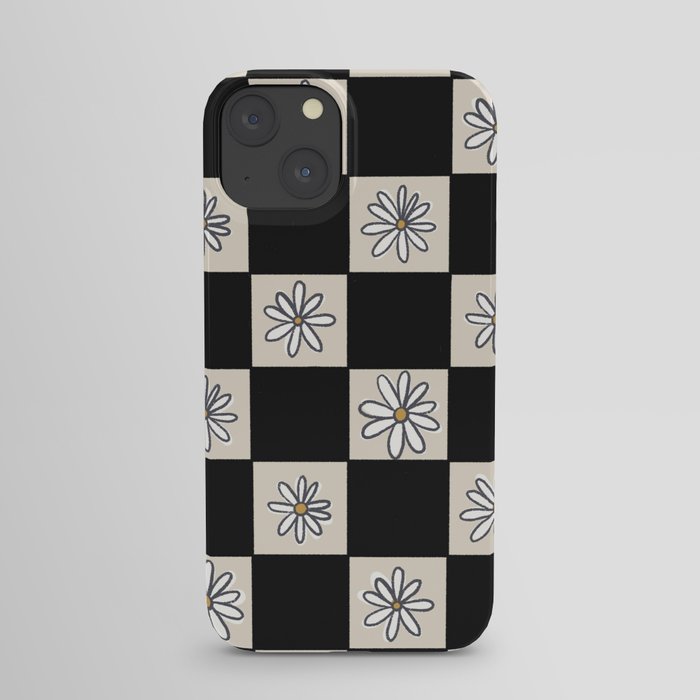 Garden Grid - Black & White iPhone Case