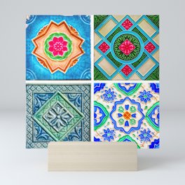 Peranakan Tiles 4x Mini Art Print