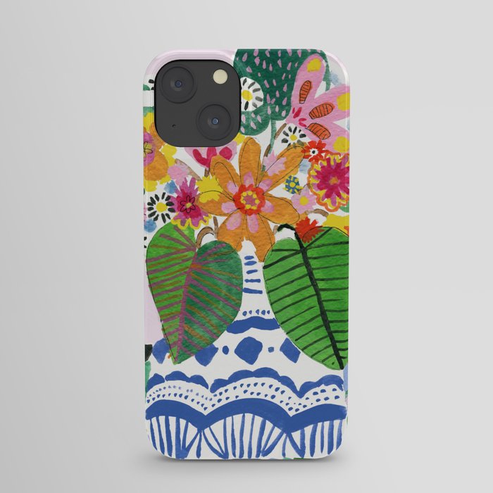Abstract Flower Bouquet iPhone Case