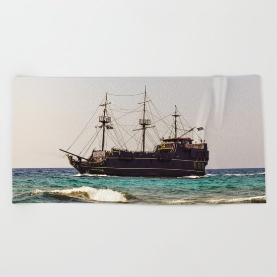 Ship Beach Towel