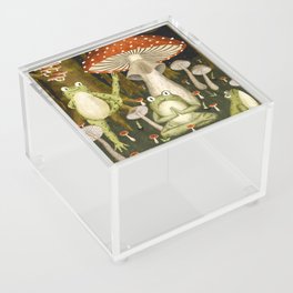 mushroom forest yoga Acrylic Box