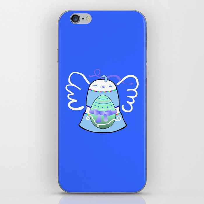 Blue Bell on Blue iPhone Skin