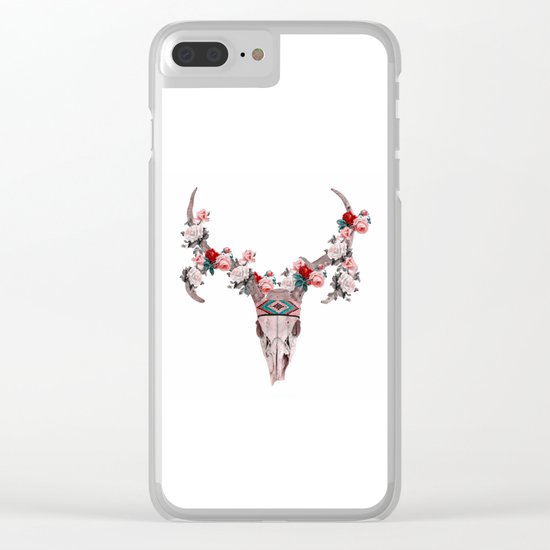 ANIMAL SKULL Clear iPhone Case