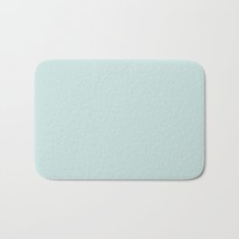 ROBBIN"S EGG BLUE pastel solid color Bath Mat | Simple, Powder, Pattern, Pale, Solid, Colour, Soft, Pastel, Light, One 
