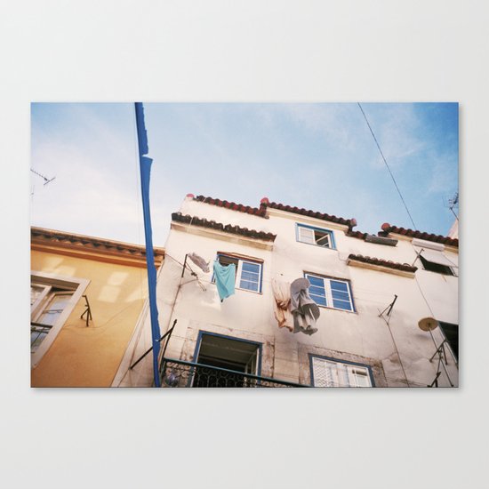 In the streets of Lisbon Canvas Print