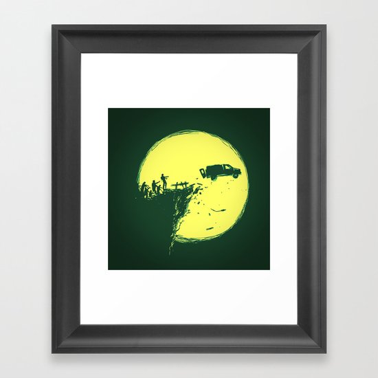 Zombie Invasion Framed Art Print