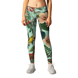 FLORAL AND BIRDS XIII Leggings
