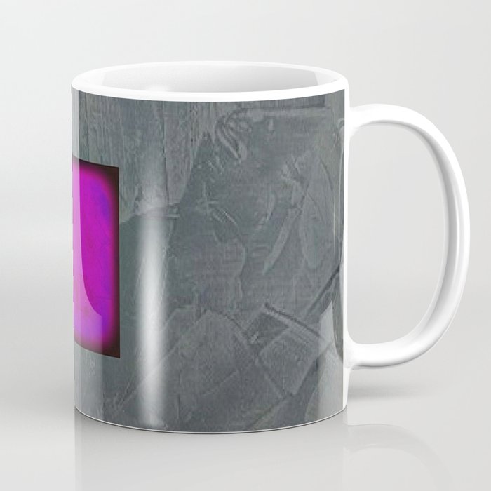 Slate Gray Lavender Fuschia Modern Art Coffee Mug