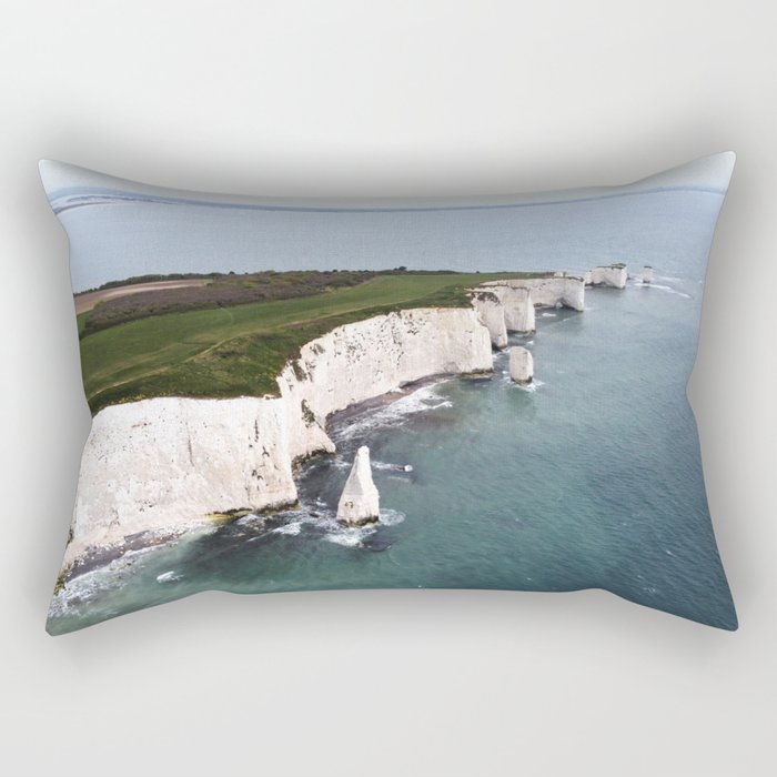Handfast point, Isle of Purbeck, Dorset Rectangular Pillow